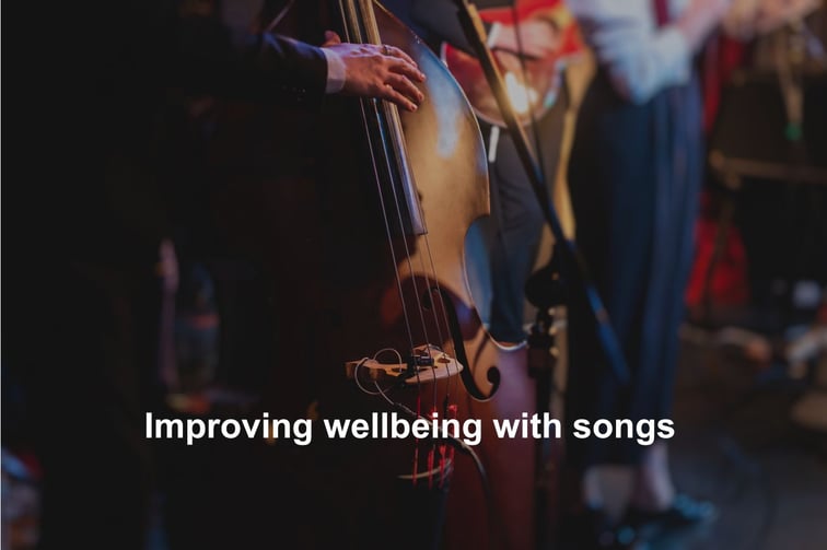 Improving wellbeing with songs