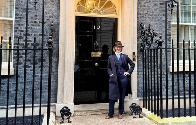 Jurga Zilinskiene MBE Guildhawk at 10 Downing Street