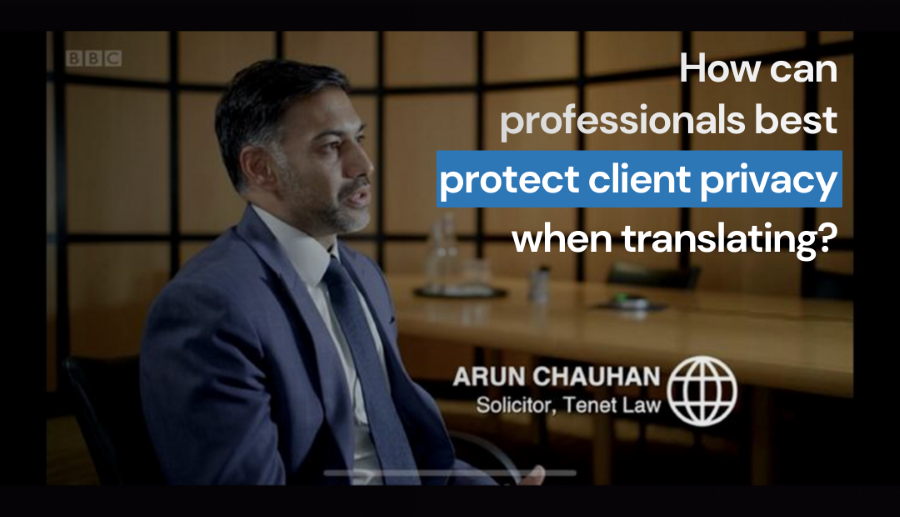 Protect client privacy Arun
